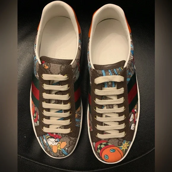 Gucci Ace x Disney Huey Dewey Louie GG Logo Sneaker
